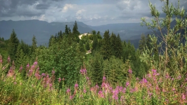 Hiking in the Alps during a thunderstorm | magnificent scenery  Hiking in the Alps during a thunderstorm | magnificent scenery
