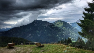 Hiking in the Alps during a thunderstorm | The cloud  Hiking in the Alps during a thunderstorm | The cloud