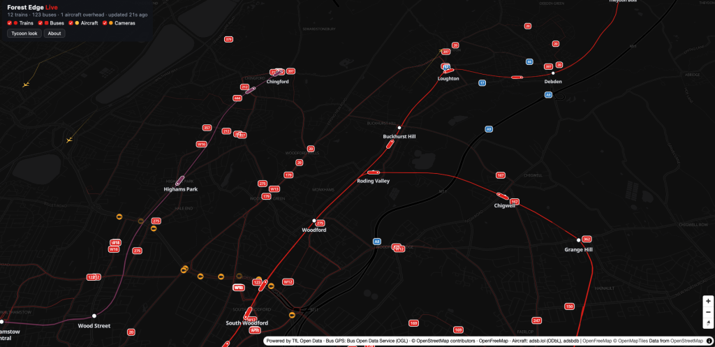 Forest Edge Live Map 