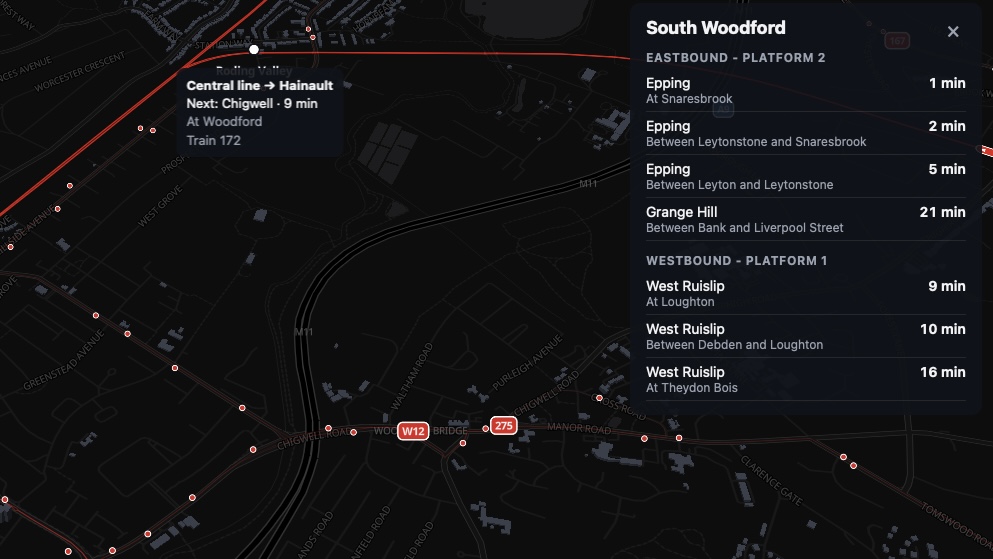 Forest Edge Live Map station